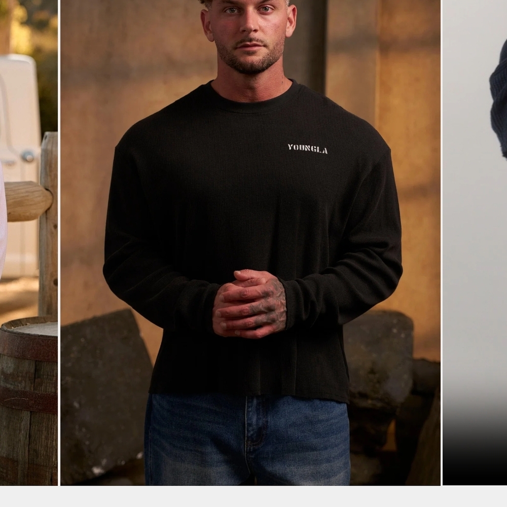 YoungLA Men's Dark Long Sleeve Tee